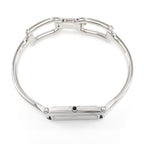 Gucci 1500L stainless steel crown with black cabochon