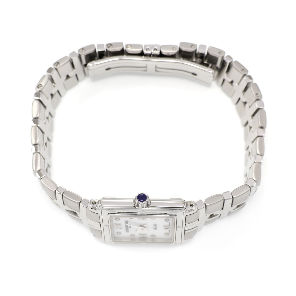 Raymond Weil Parsifal 9631 stainless steel crown with blue cabochon