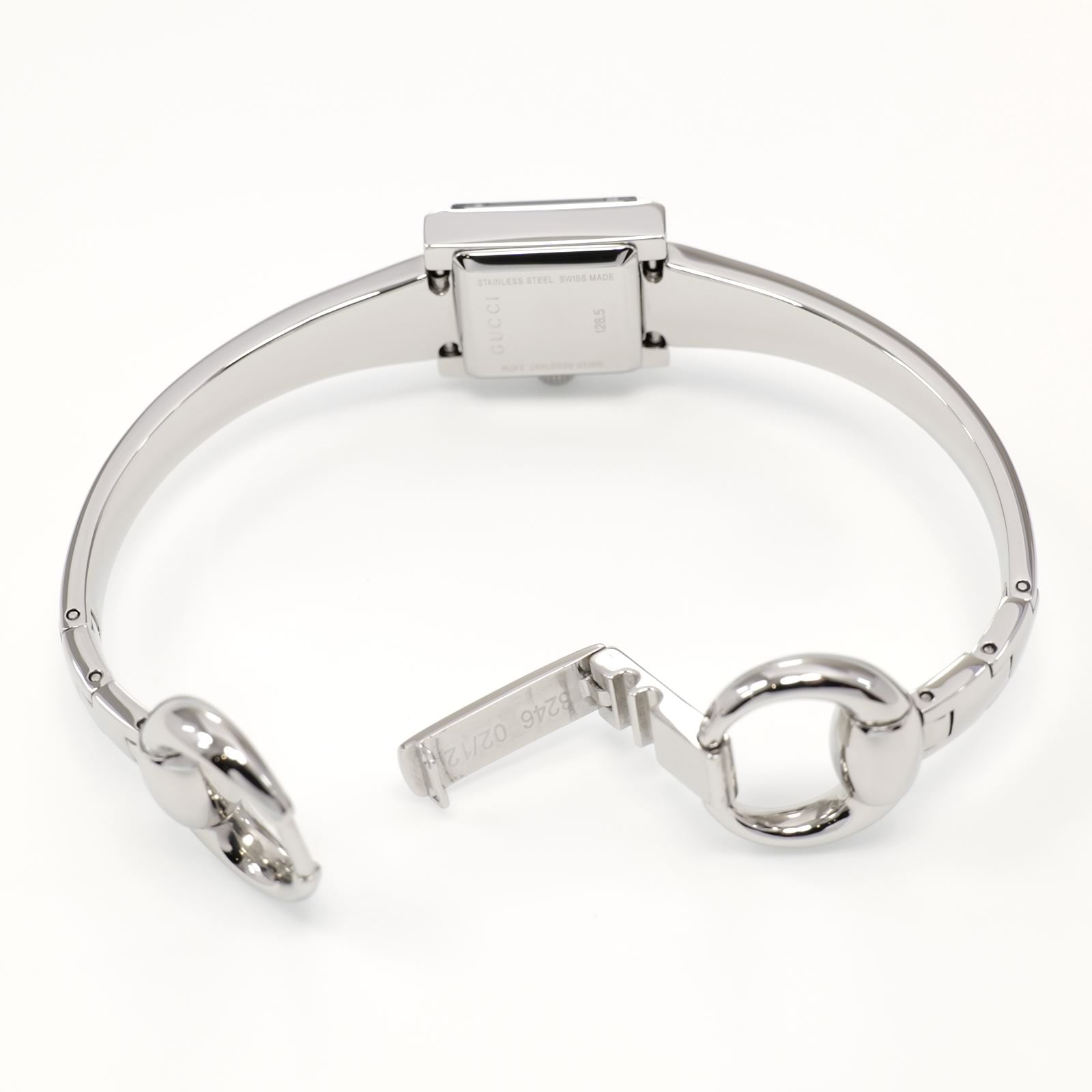 Gucci G-Frame YA128504 Stainless Steel Bangle clip