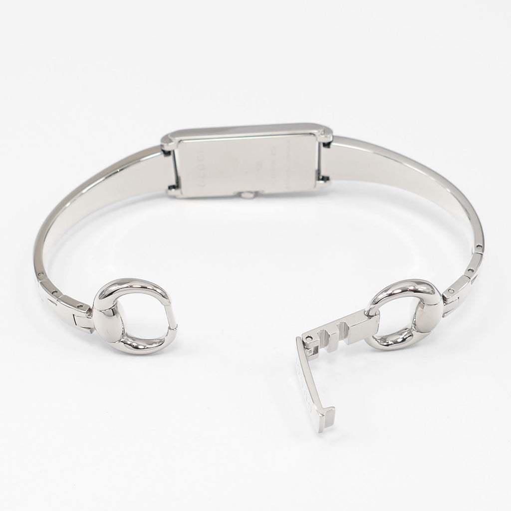 Gucci G-Line 109 stainless steel bangle clip