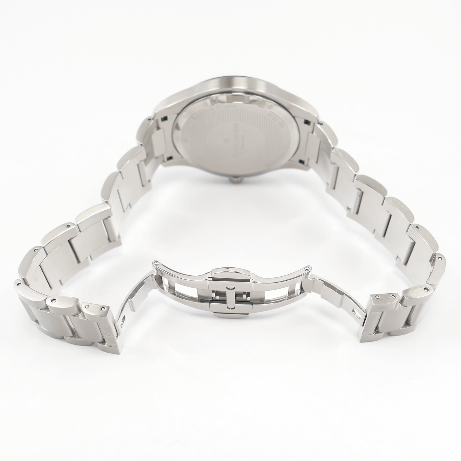 Maurice Lacroix Miros MI1018 stainless steel bi folding clasp