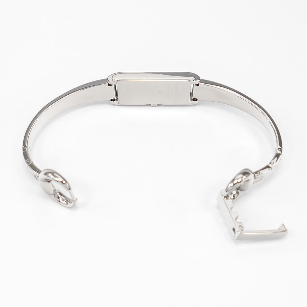 Gucci G-Line 109 stainless steel bangle clip