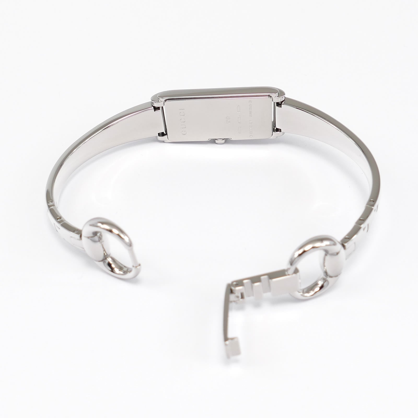 Gucci G-Line 109 stainless steel bangle clip