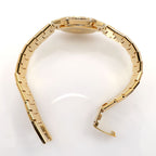 Gucci 3300L Black Dial 18k Gold Plated bracelet clip