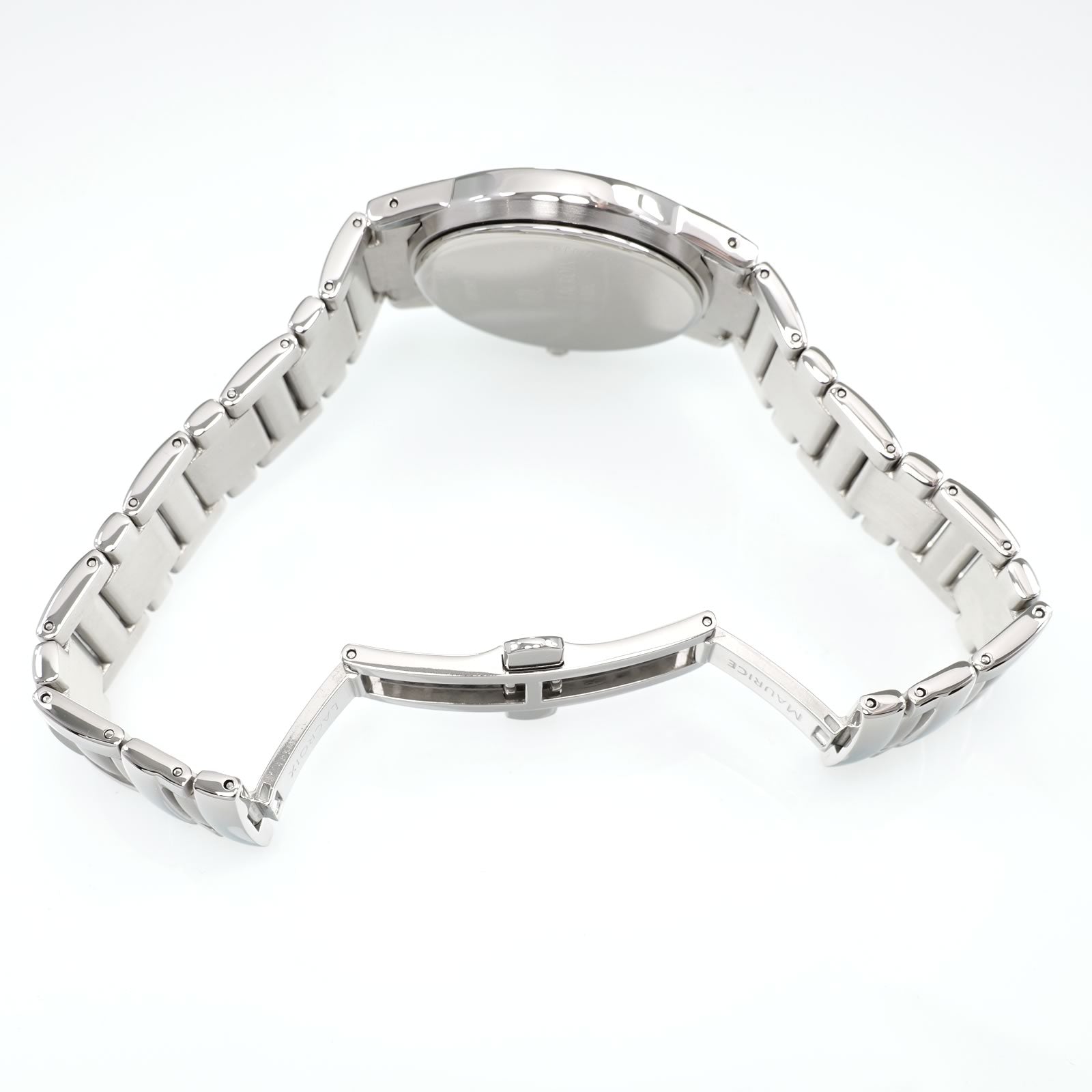 Maurice Lacroix Miros MI1016 stainless steel bi folding clasp