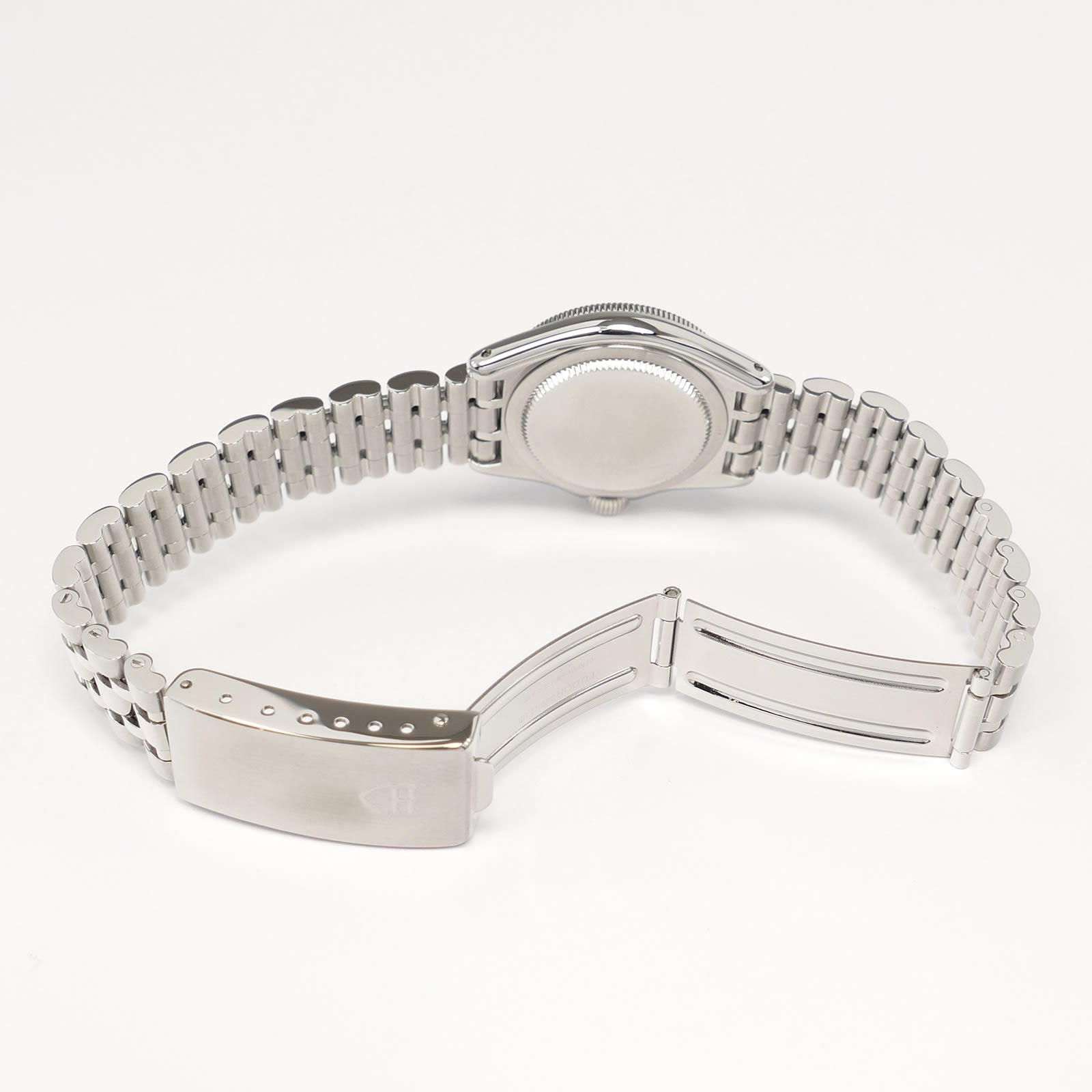 Tudor Monarch II 15850 stainless steel folding clasp