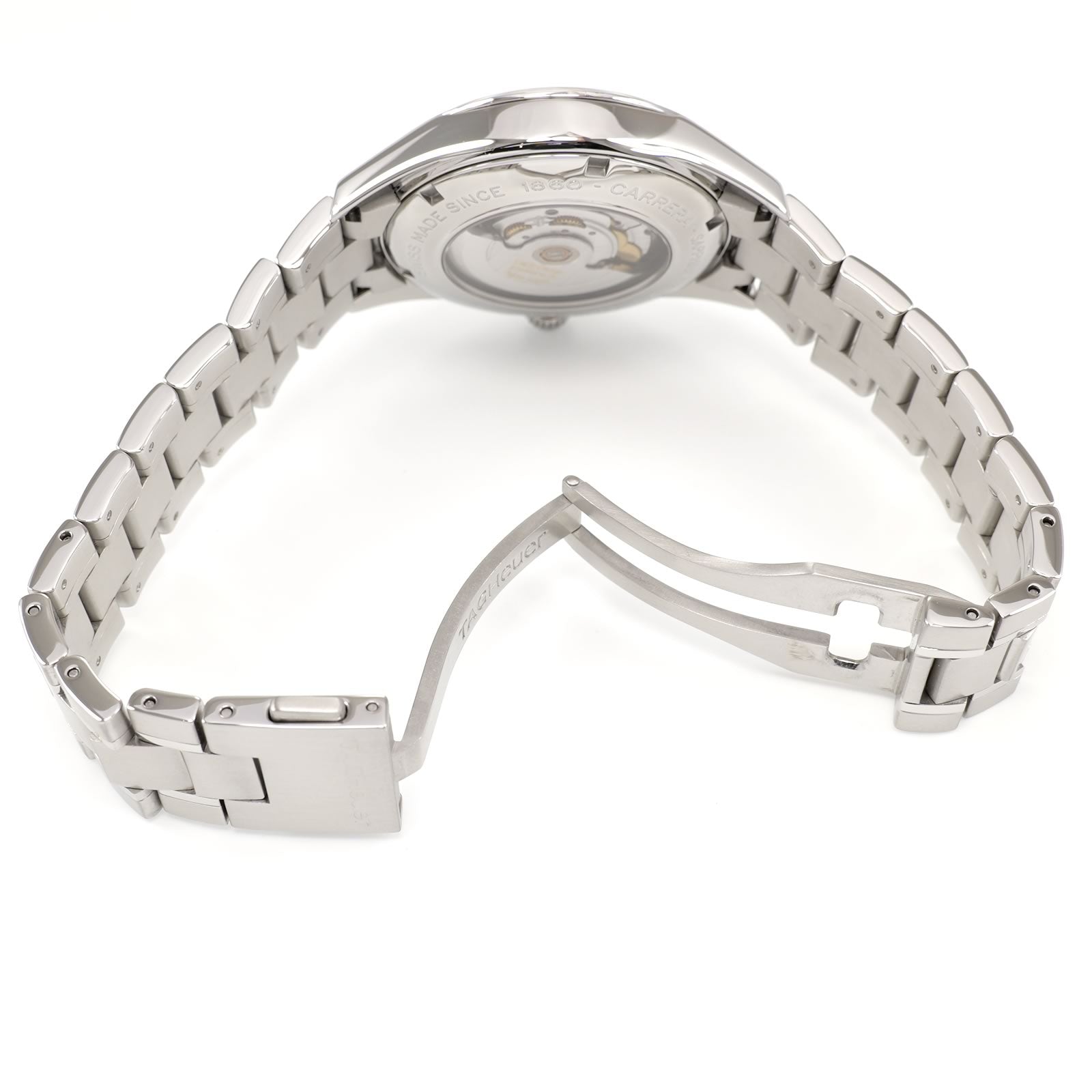 TAG Heuer Carrera WV211B stainless steel folding clasp