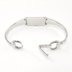 Gucci G-Line 109 stainless steel bangle clip