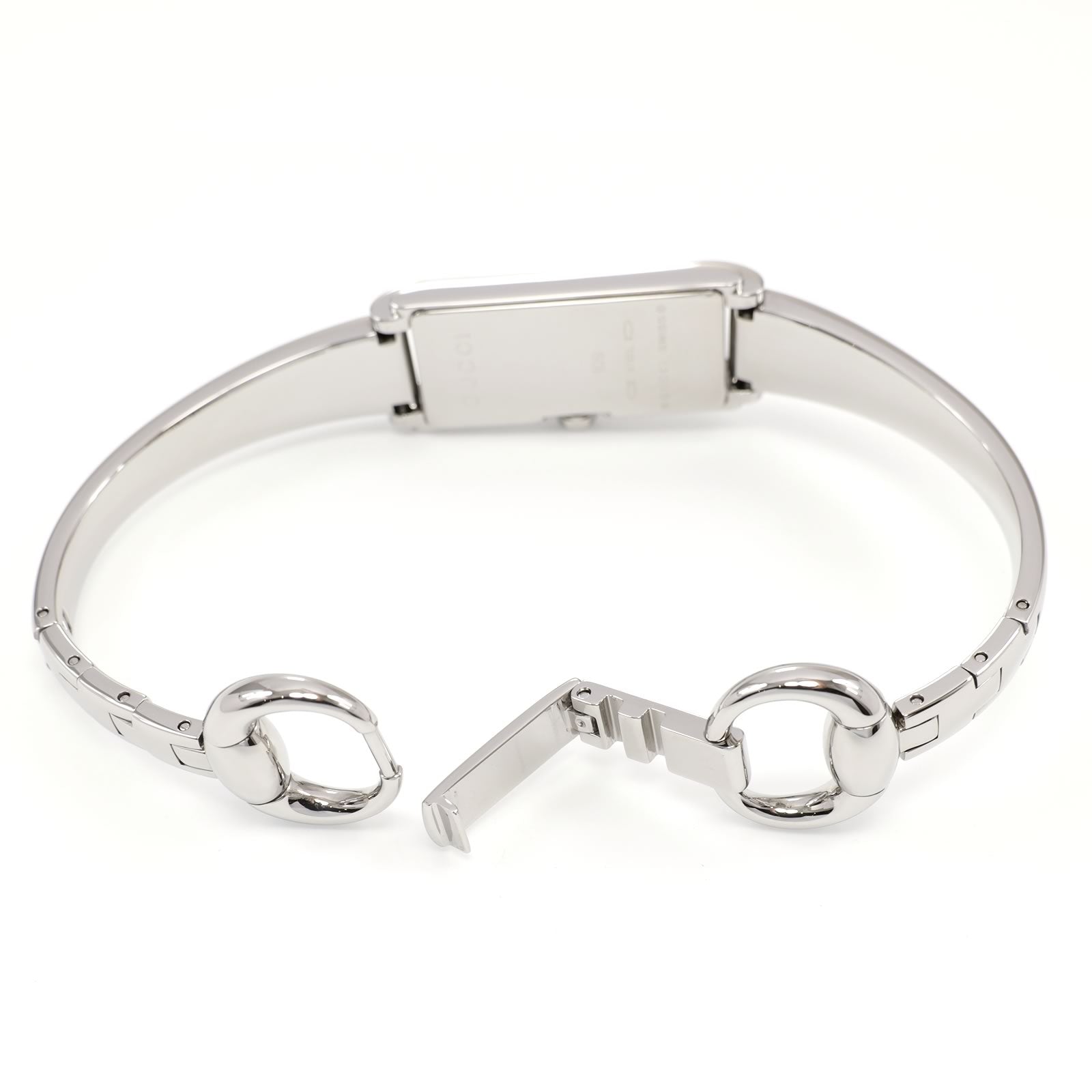 Gucci G-Line 109 stainless steel bangle clip