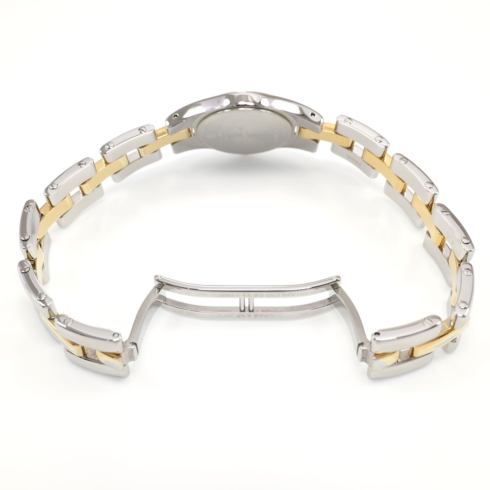 Baume & Mercier Linea stainless steel bi folding clasp MV045203 