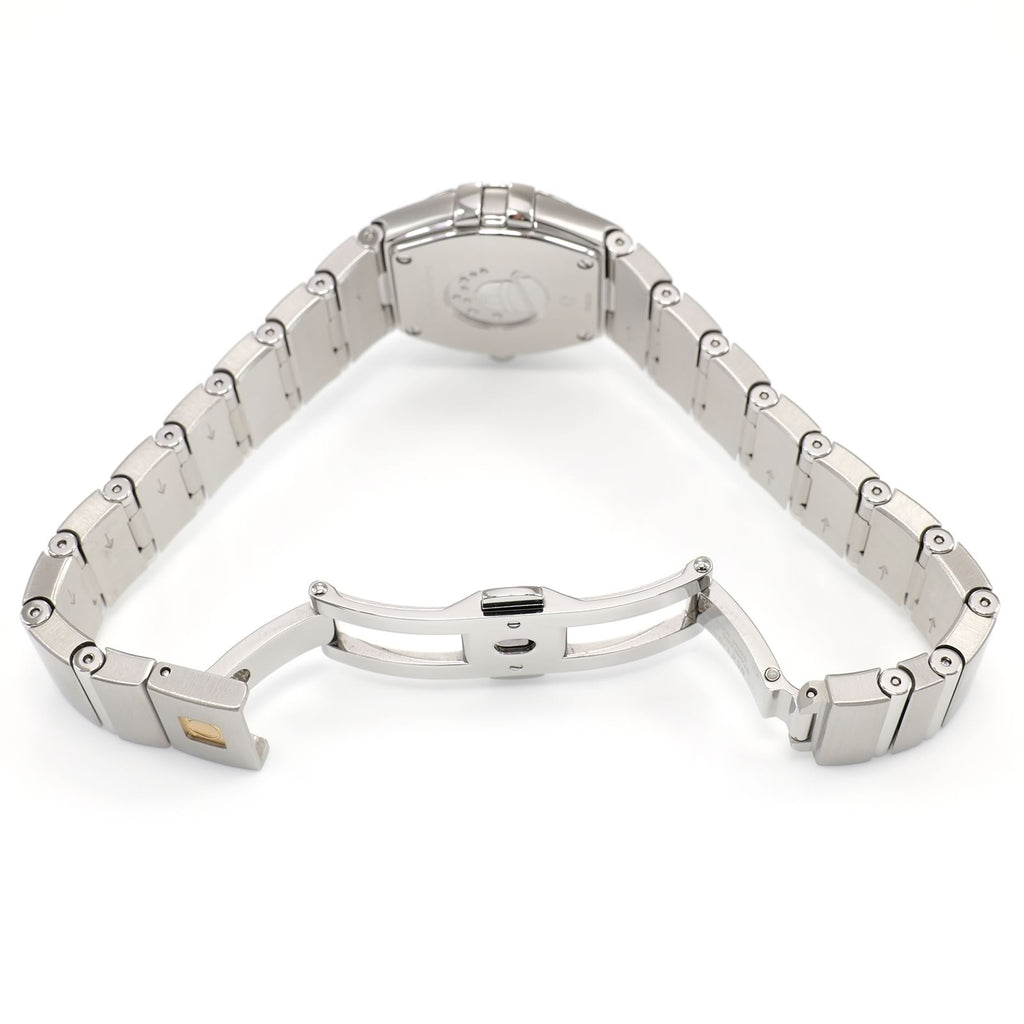 Omega Constellation 123.10.24.60.02.001 stainless steel bi folding clasp