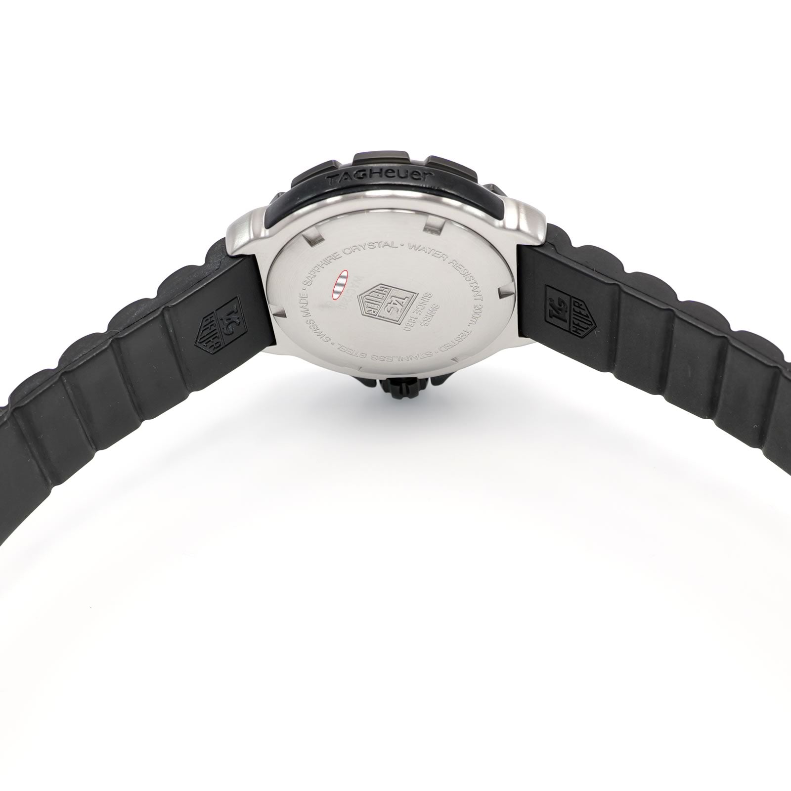 TAG Heuer Formula 1 WAC1210 Black rubber bumpers
