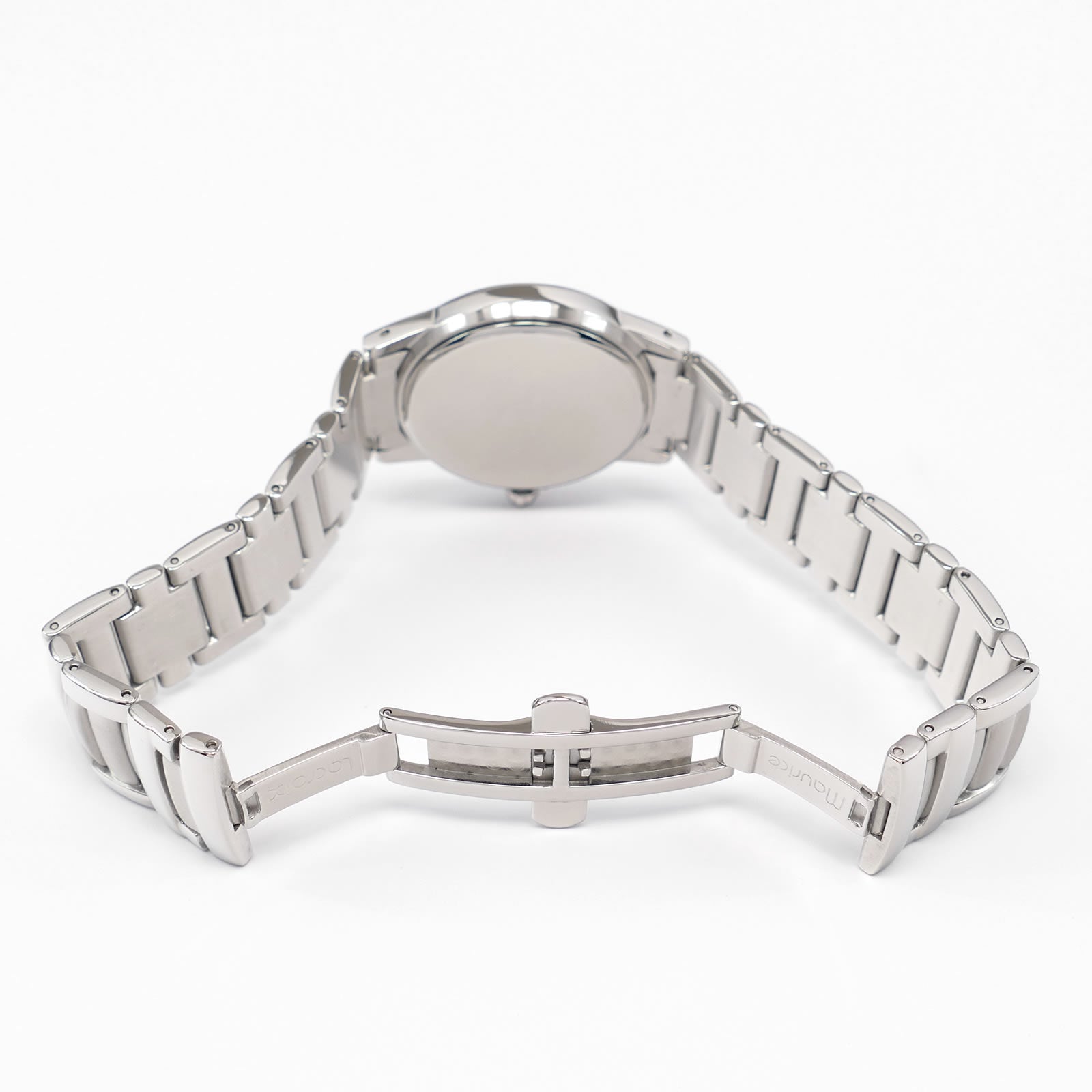 Maurice Lacroix Miros 69743 stainless steel bi folding clasp