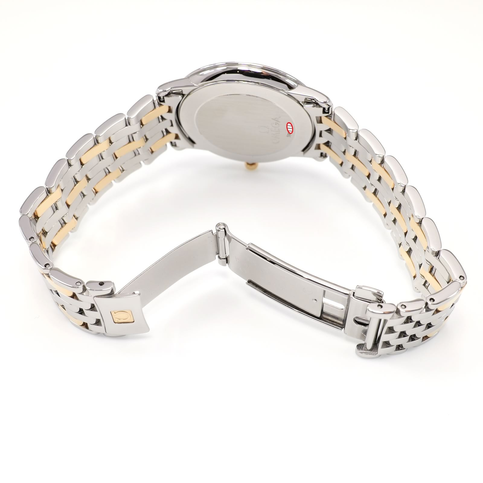 Omega De Ville Prestige 4310.31.00 stainless steel fold and slide clasp