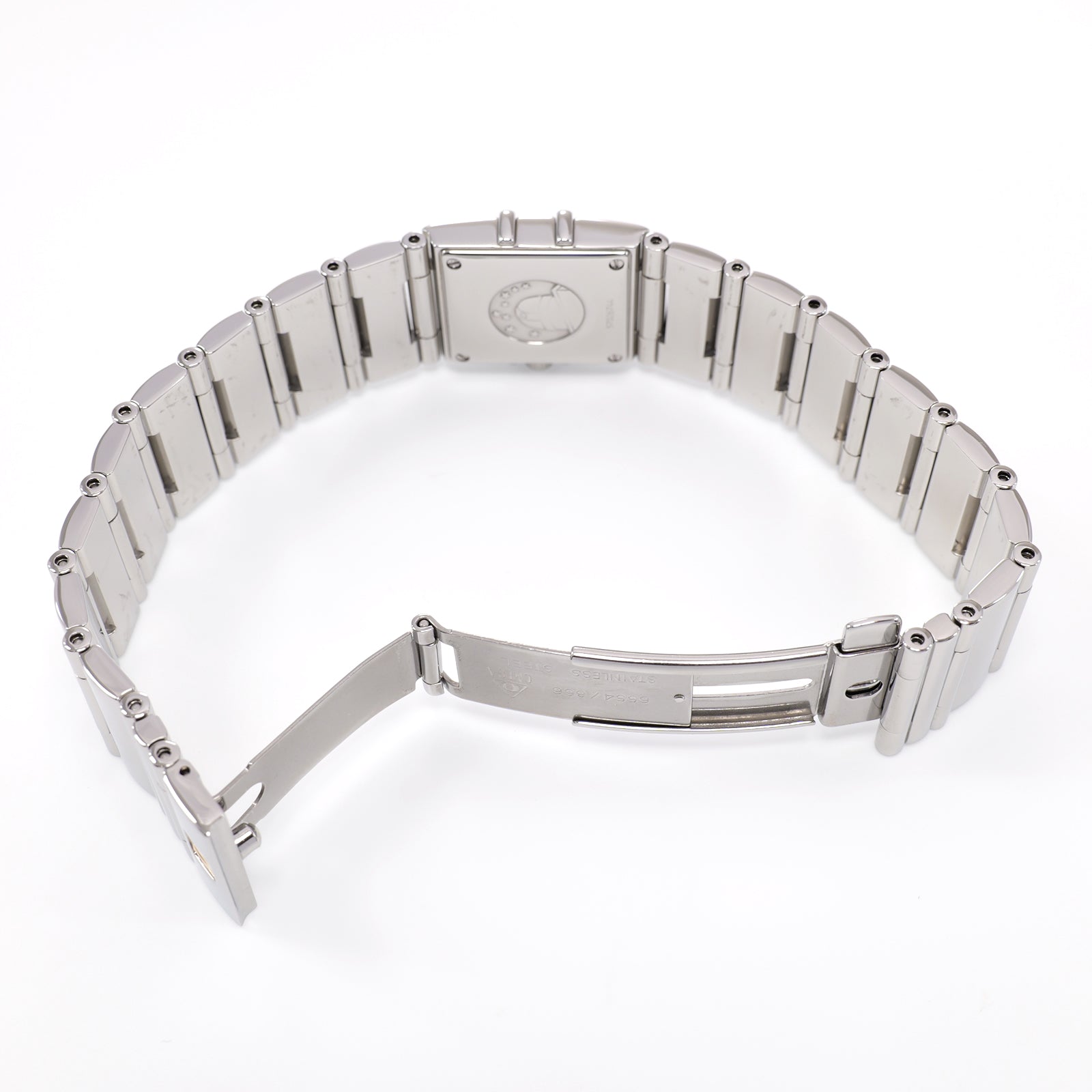 Omega Constellation Quadra 1528.76.00 stainless steel fold and slide clasp