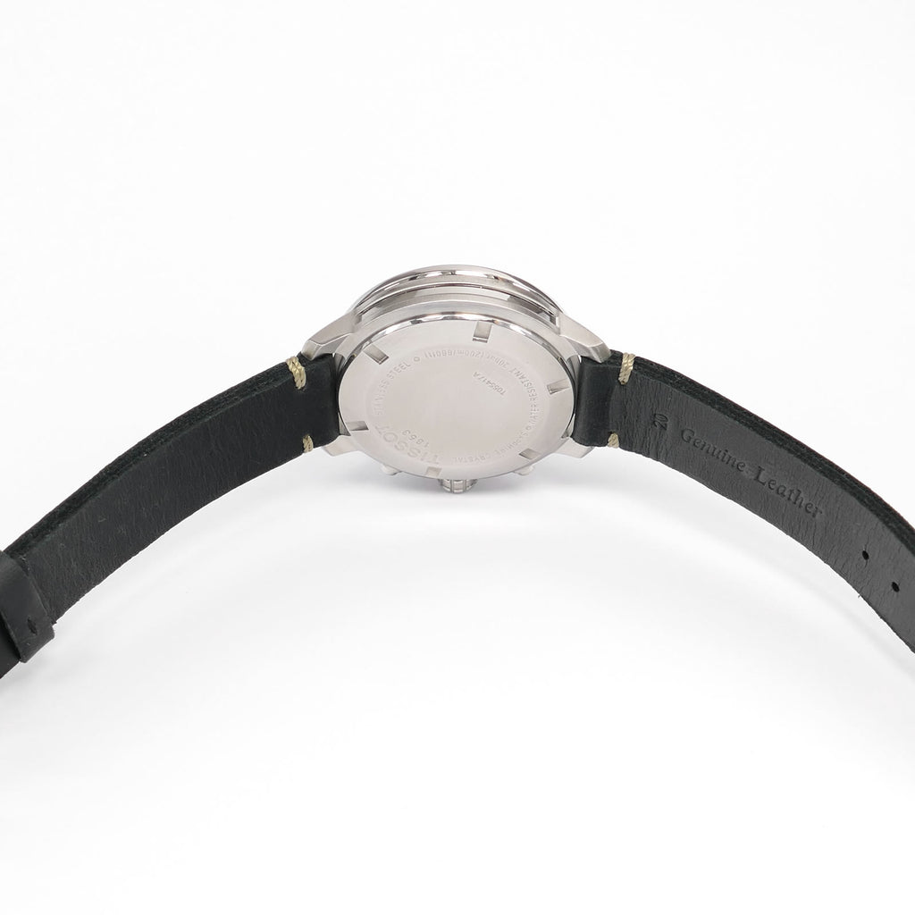Tissot PRC 200 T055417A two piece black leather strap