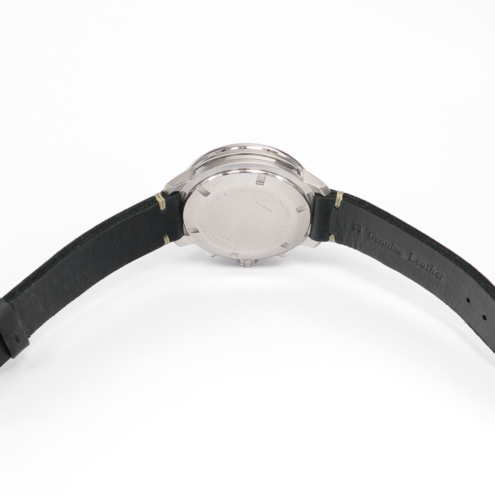 Tissot PRC 200 T055417A two piece black leather strap