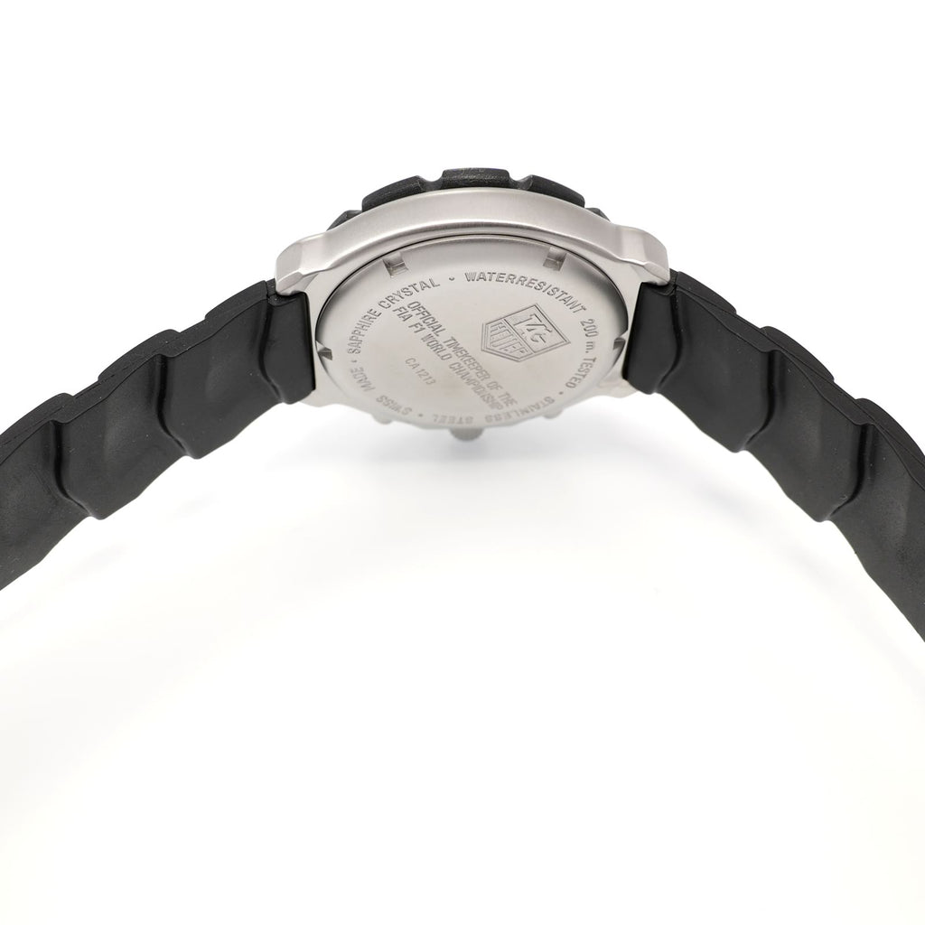 TAG Heuer Formula 1 CA1213 two piece black rubber Strap BT0700