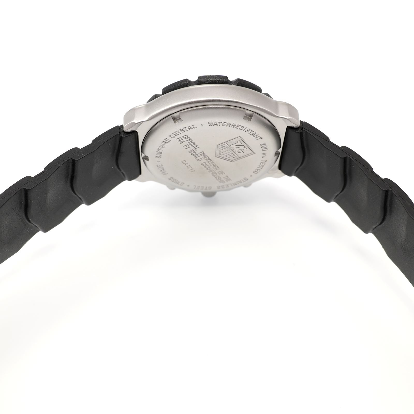 TAG Heuer Formula 1 CA1213 two piece black rubber Strap BT0700
