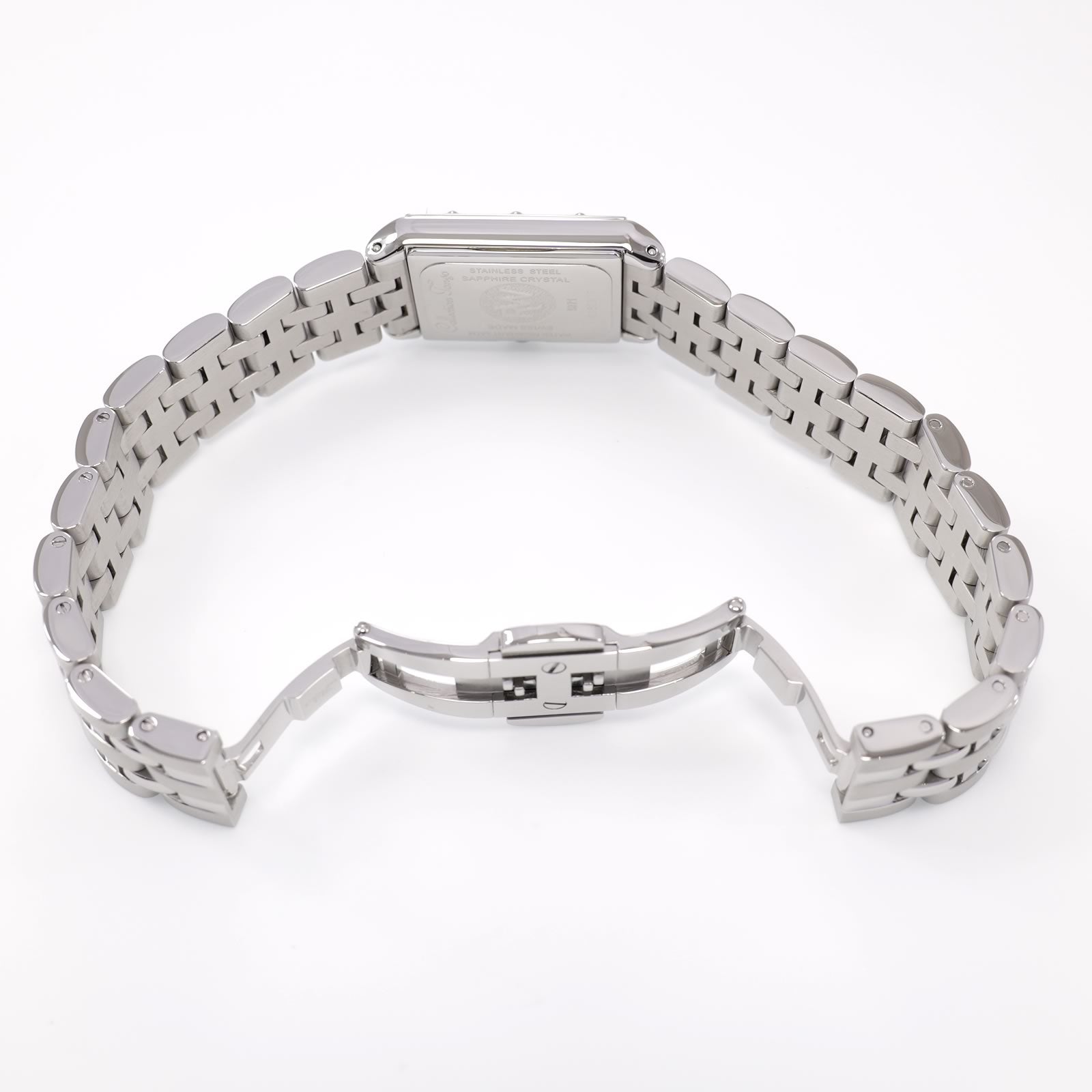 Raymond Weil Tango 5971 stainless steel bi folding clasp