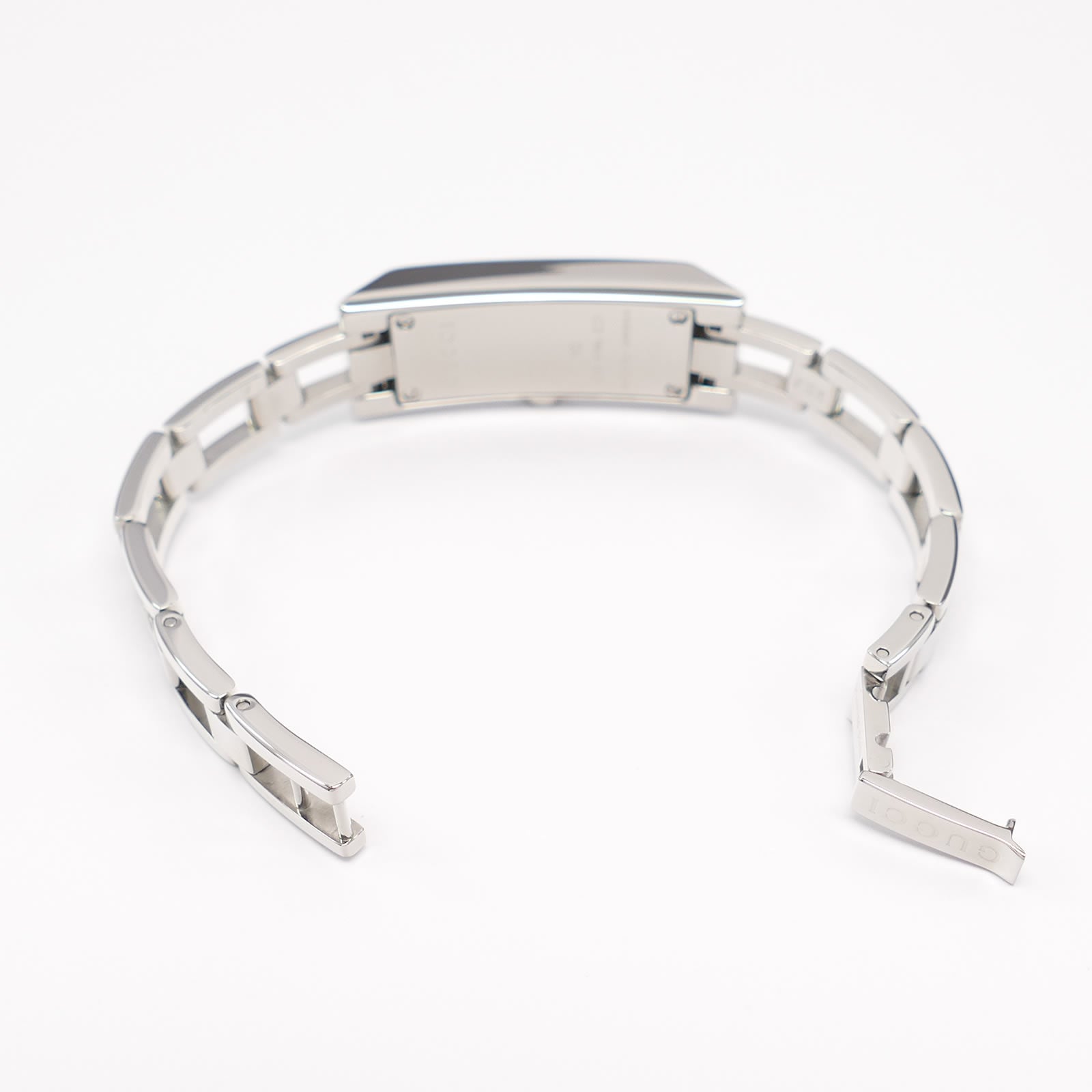 グッチ110ブレスウォッチ Gucci G-Link 110 Black Dial with 3 Diamonds on Stainless Steel