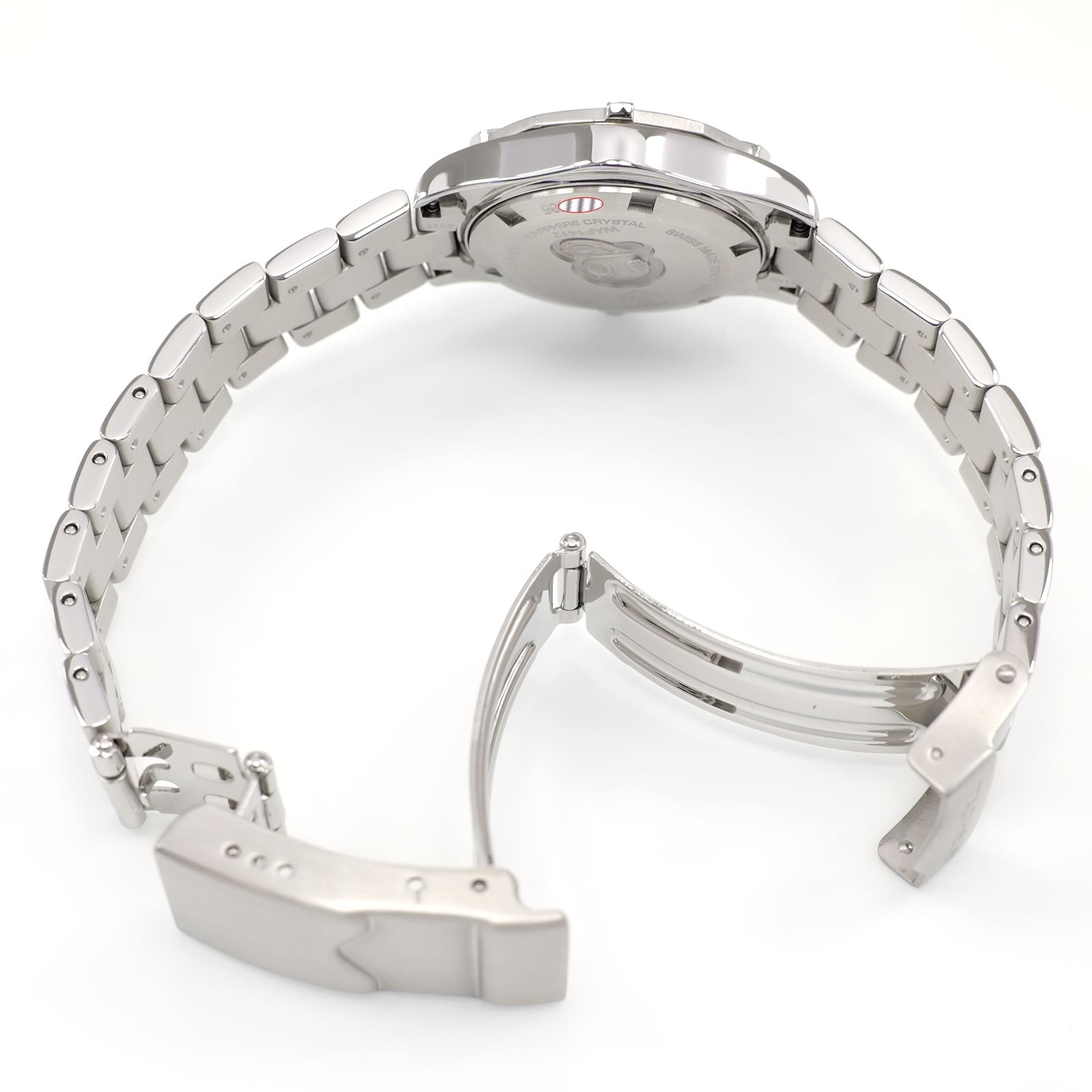 TAG Heuer Aquaracer WAF1412 stainless steel FAA022 folding clasp