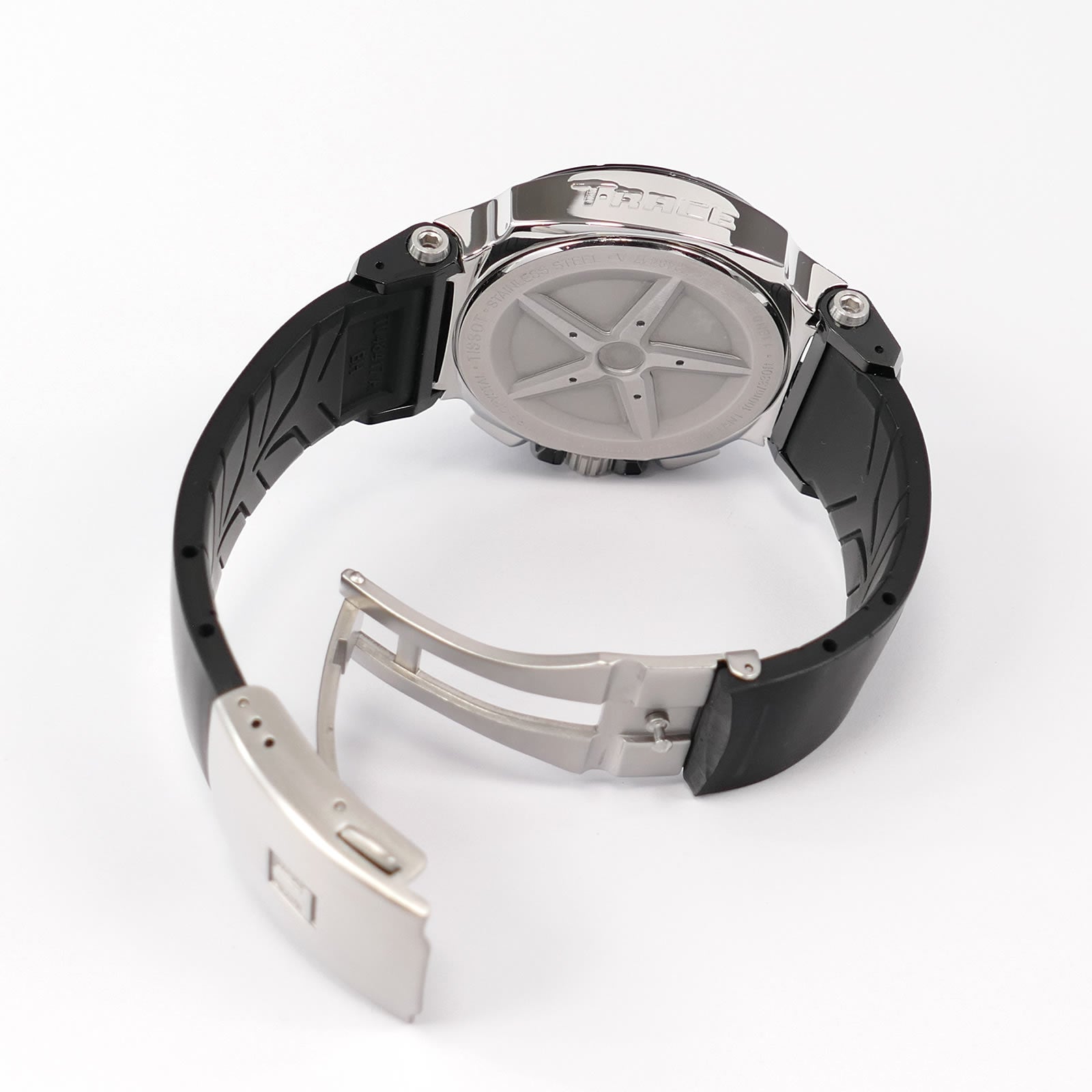 Tissot T-Race T048417A stainless steel folding clasp