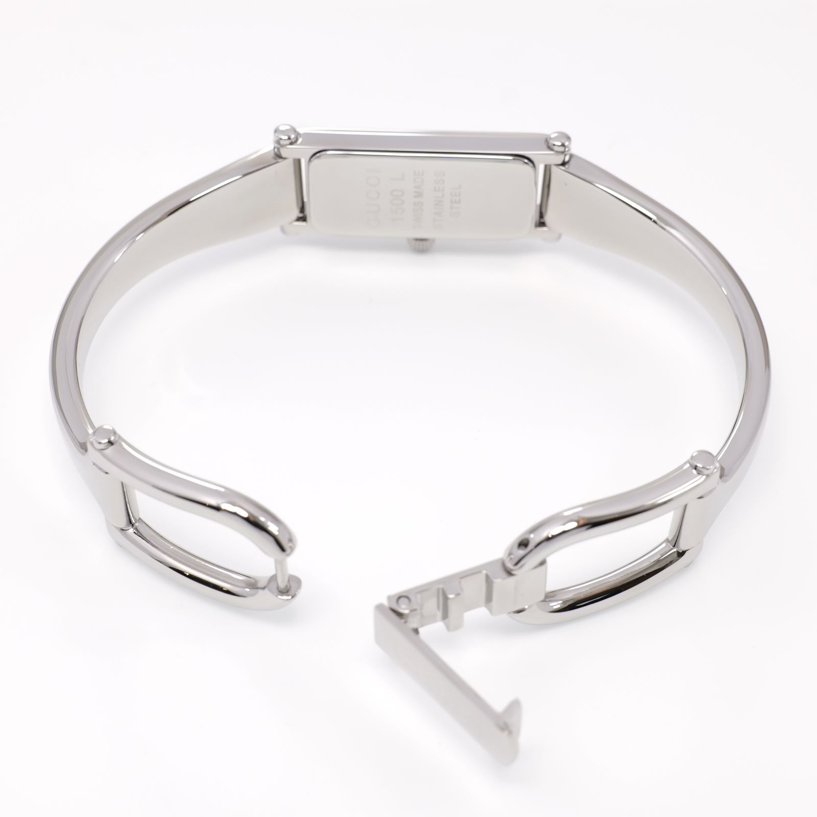 Gucci 1500L stainless steel bangle clip