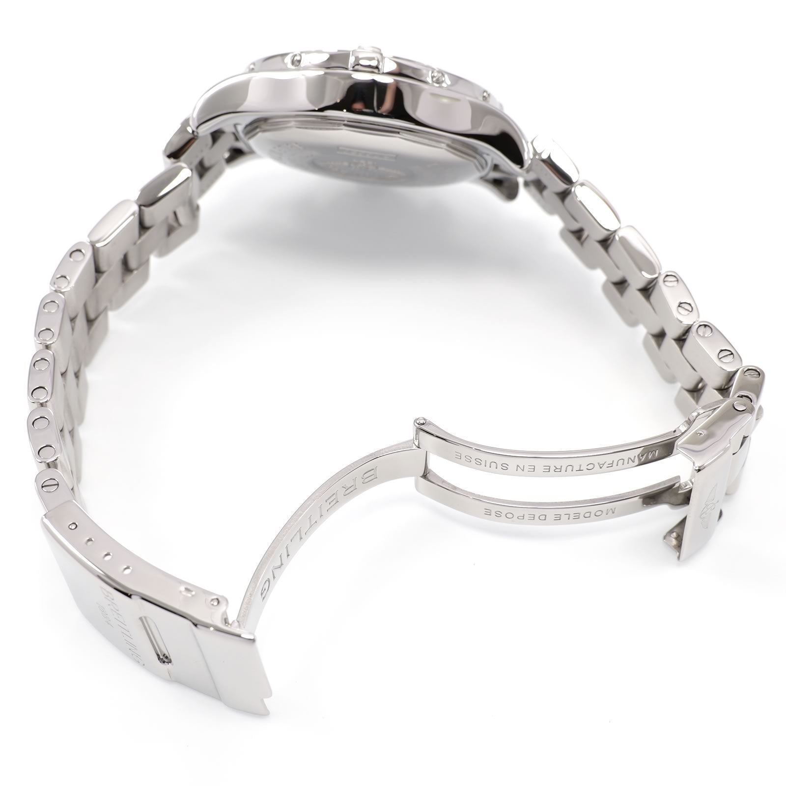 Breitling Colt Chrono A73380 stainless steel folding clasp