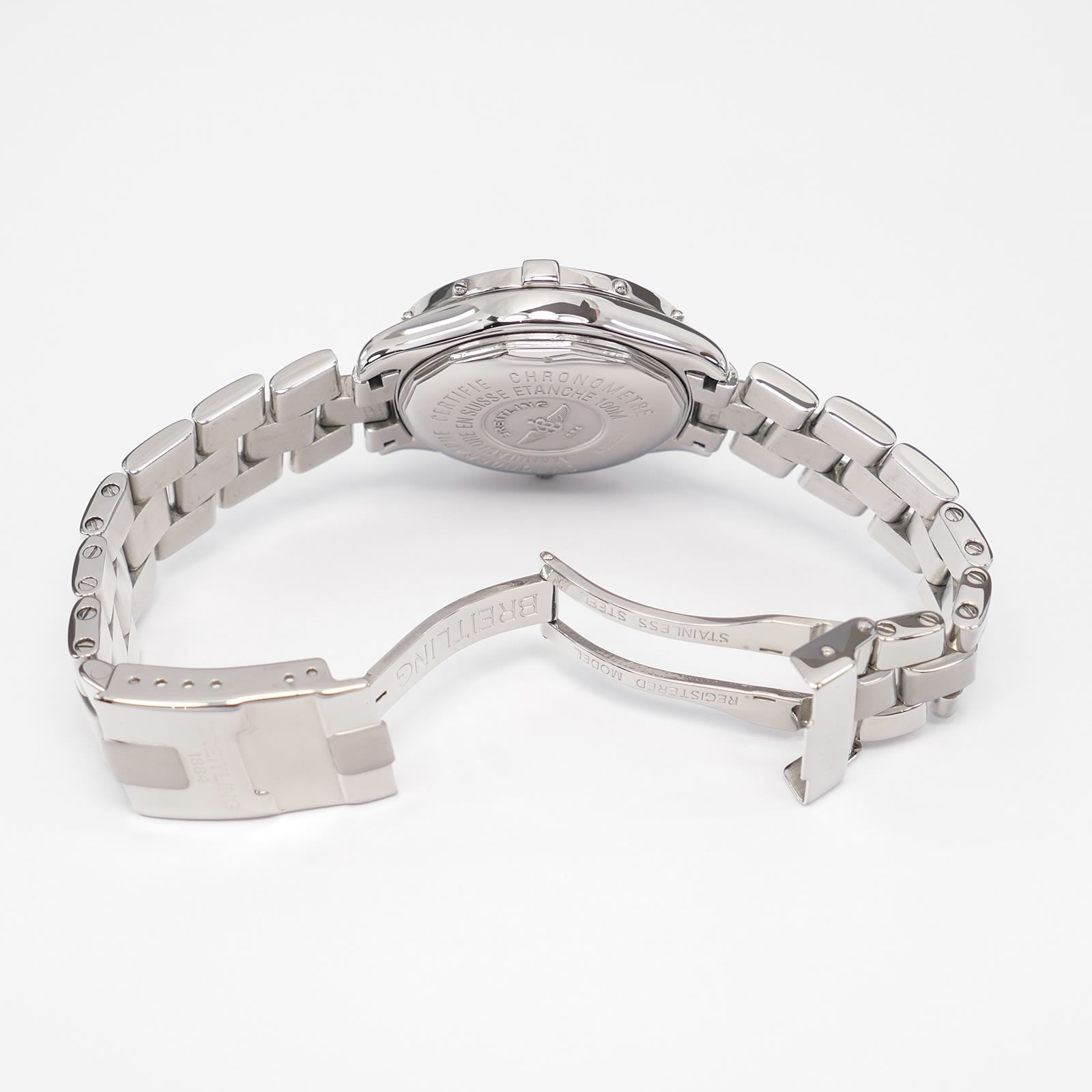 Breitling Colt Chrono Ocean A53350 stainless steel folding clasp