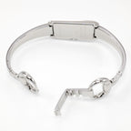 Gucci G-Line 109 stainless steel bangle clip