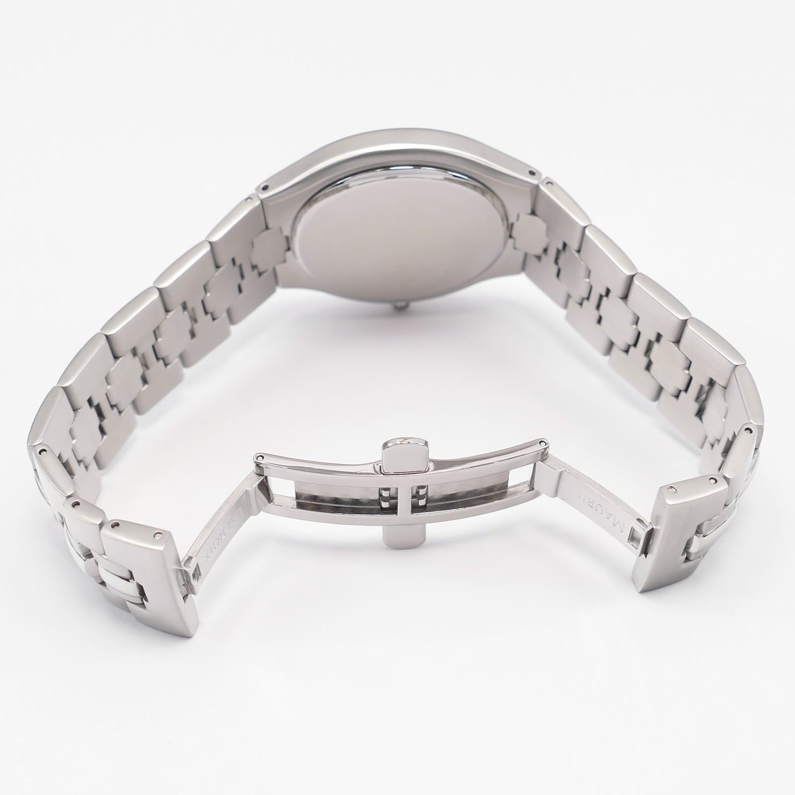 Maurice Lacroix Miros Coussin 69852 stainless steel bi folding clasp
