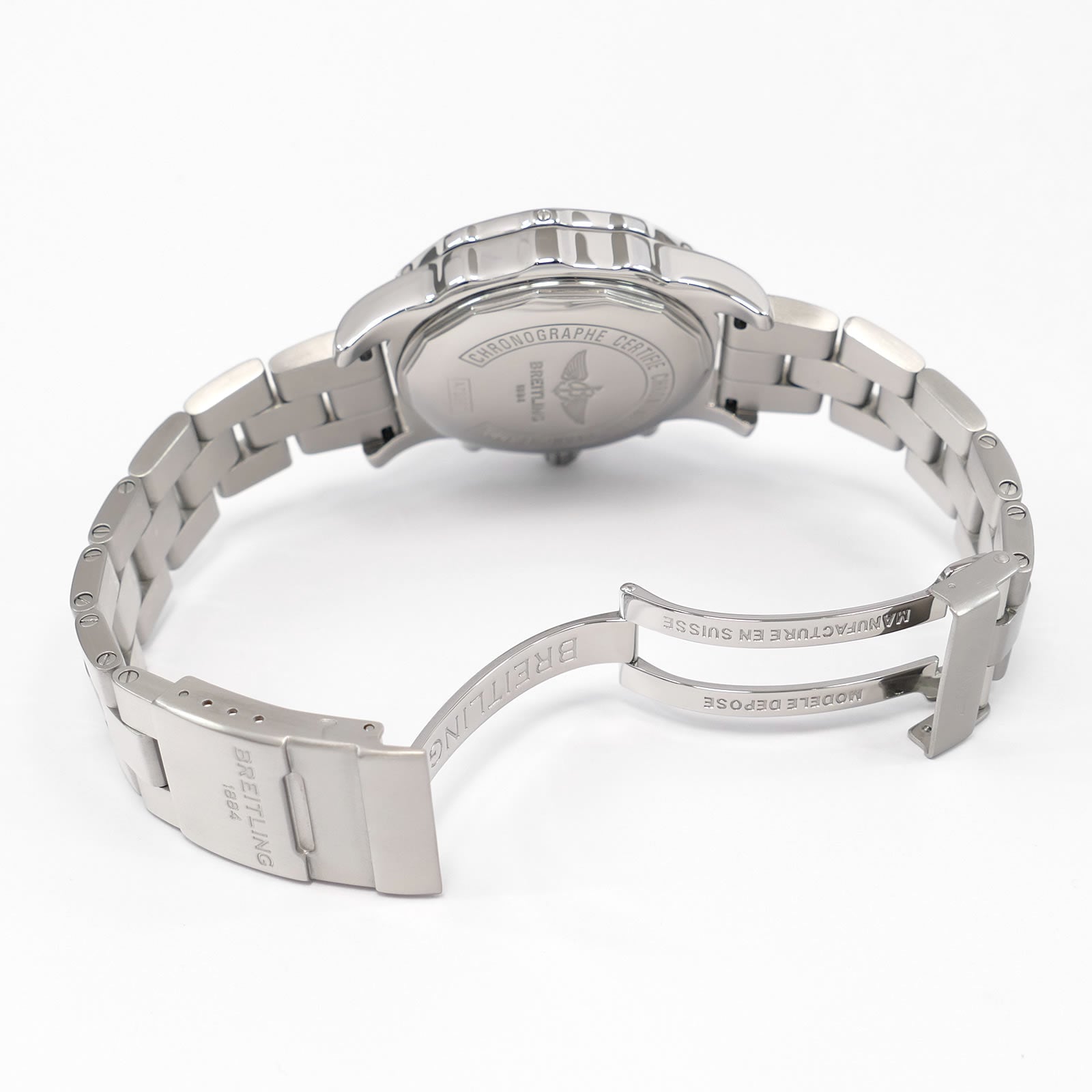 Breitling Colt Chrono II A73387 stainless steel folding clasp