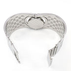 Gucci Twirl 112 stainless steel wide bangle clip