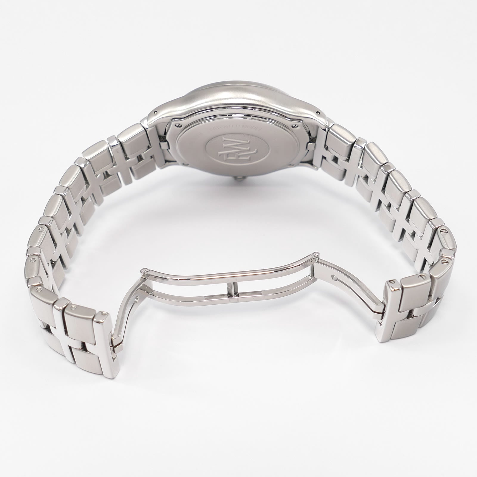 Raymond Weil Parsifal 9091 stainless steel bi folding clasp