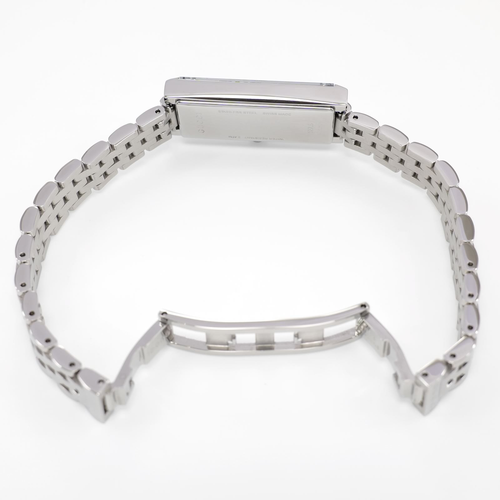 Gucci G-Frame 127.5 stainless steel bi folding clasp