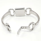Gucci Tornabuoni 120 stainless steel bangle clip