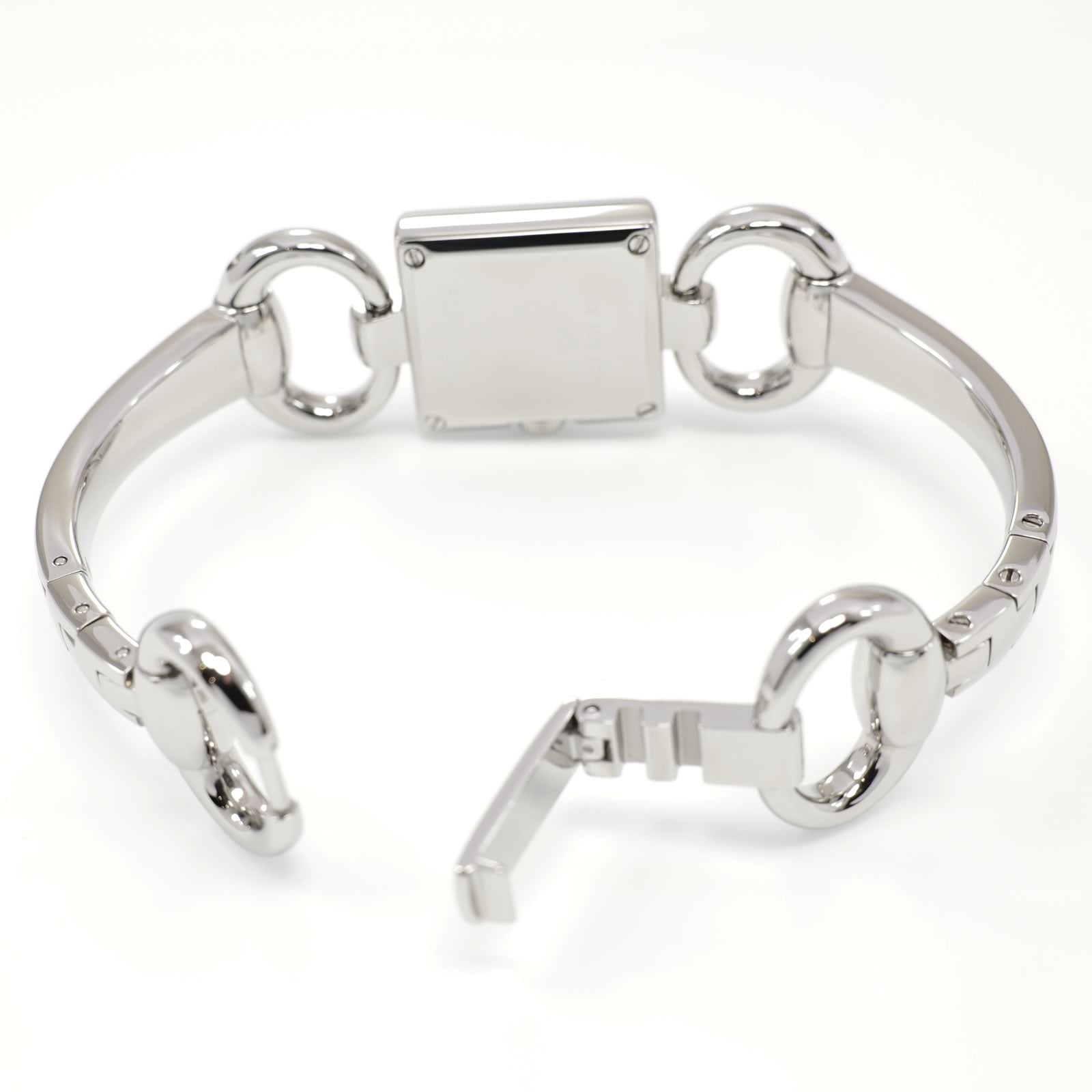 Gucci Tornabuoni 120 stainless steel bangle clip