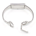 Gucci G-Frame YA127511 stainless steel bangle clip