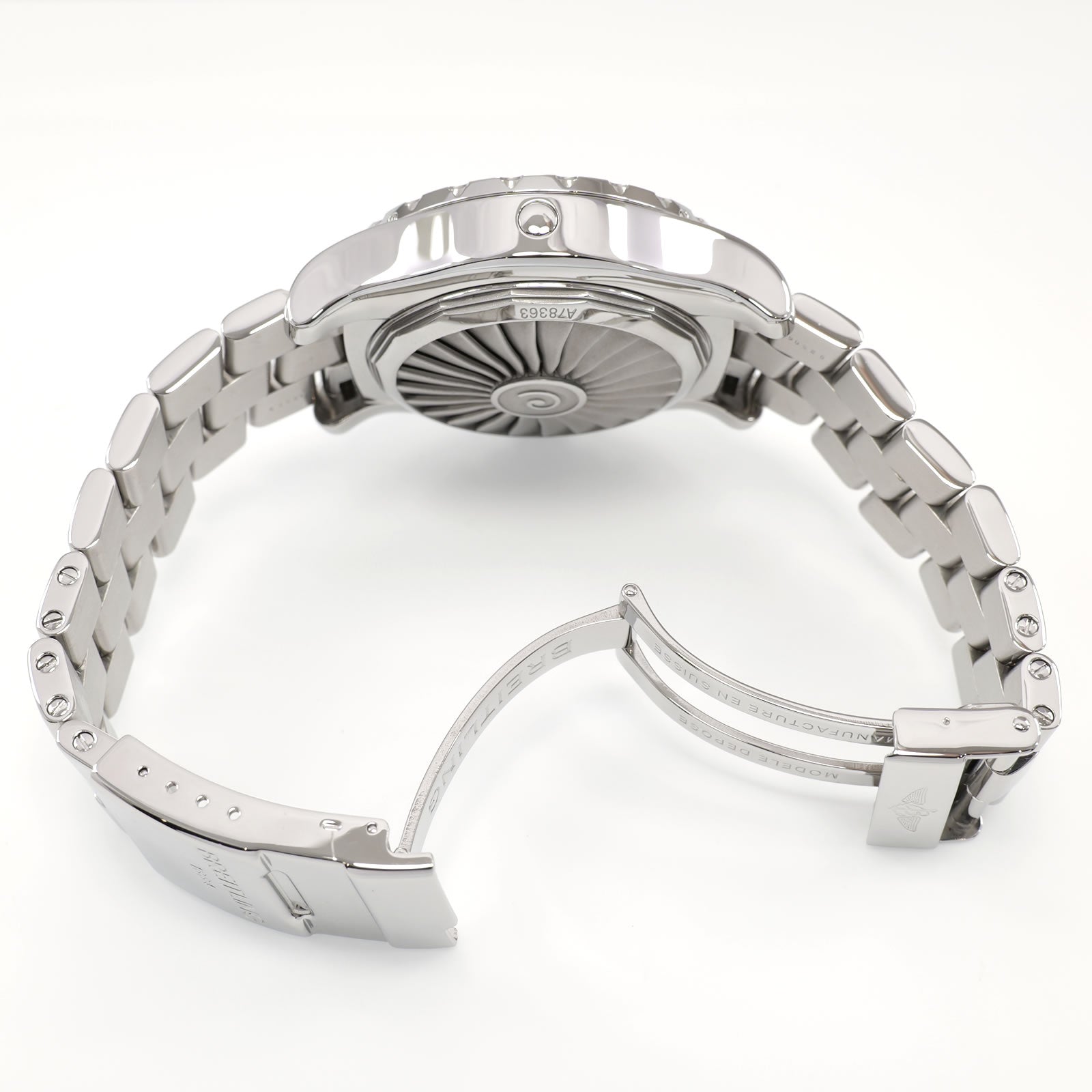 Breitling Airwolf A78363 stainless steel folding clasp