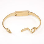 Gucci G-Line 109 18k Gold plated Bangle clip
