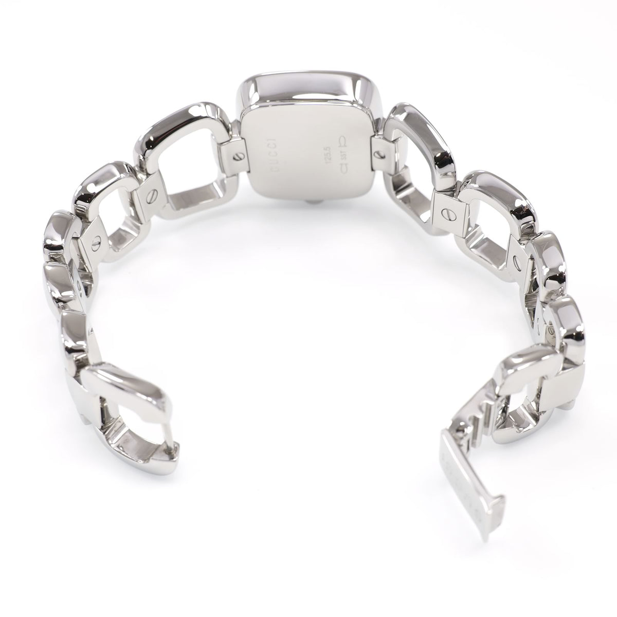 Gucci G 125.5 stainless steel bracelet clip