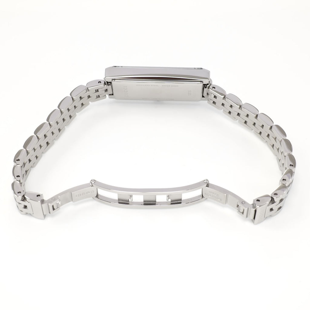 Gucci G-Frame YA127501 stainless steel bi folding clasp