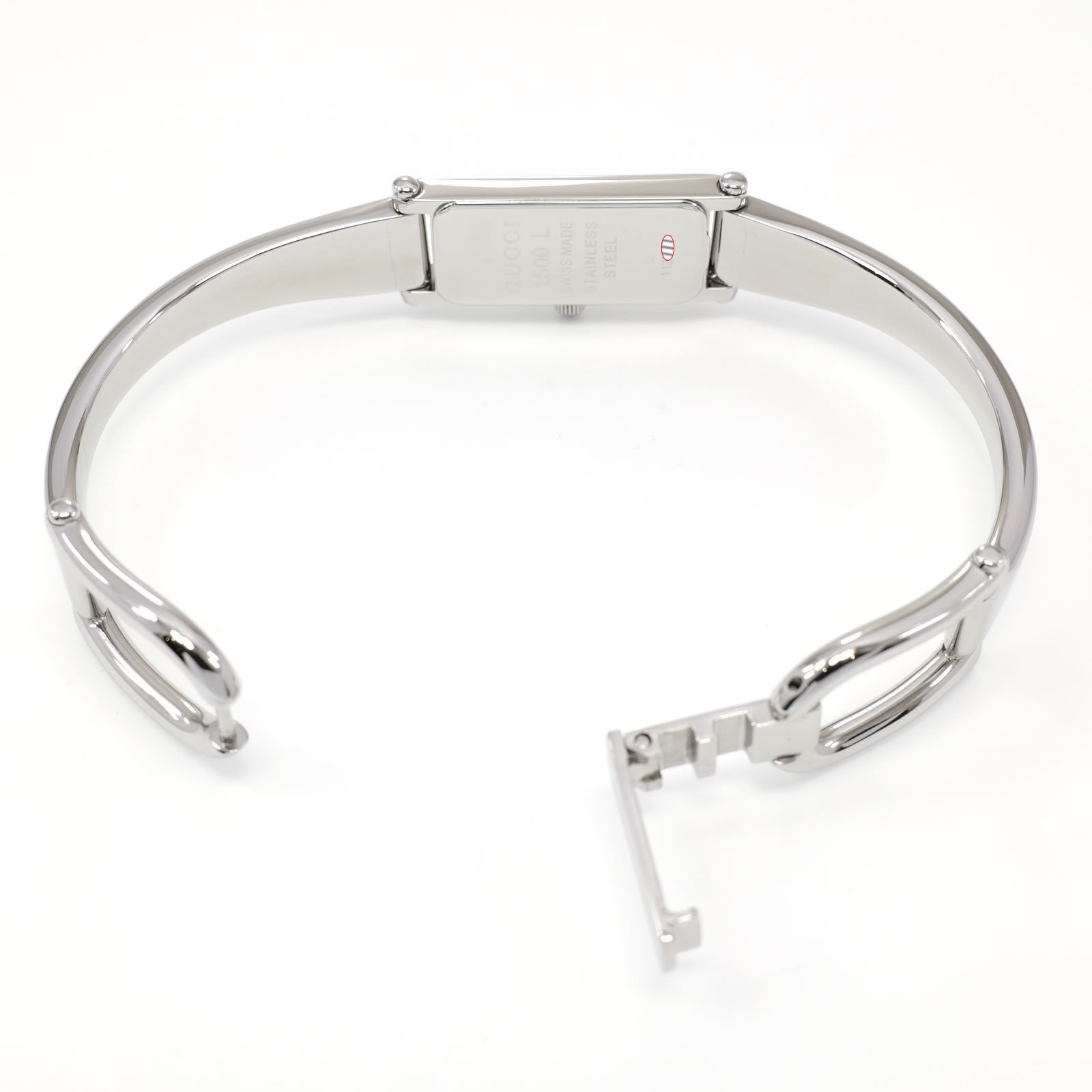 Gucci 1500L stainless steel bangle clip