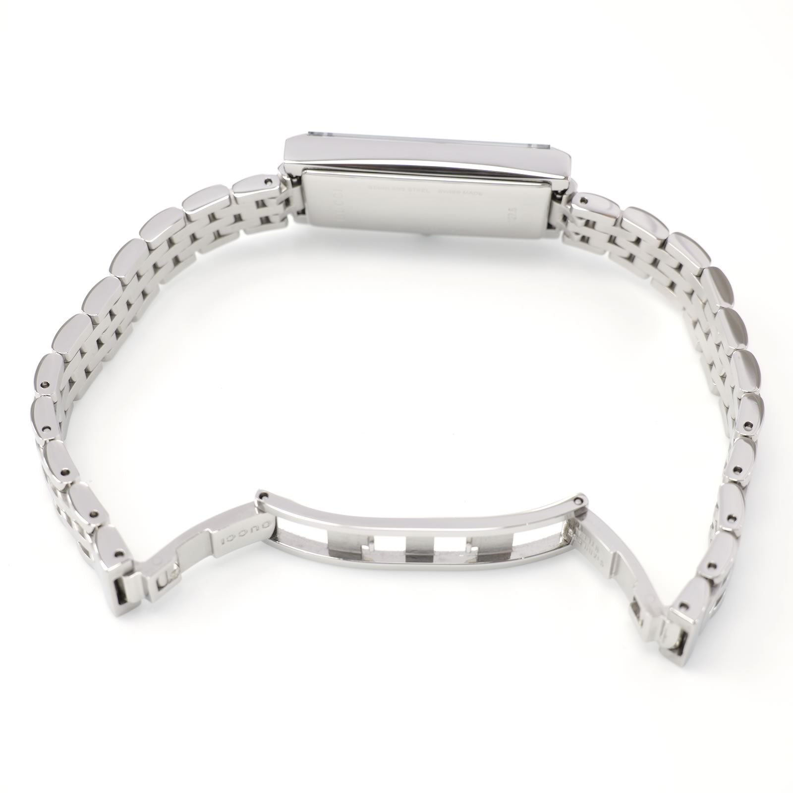 Gucci G-Frame 127.5 stainless steel bi folding clasp