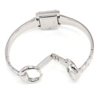 Gucci G-Frame YA128504 stainless steel bangle clip