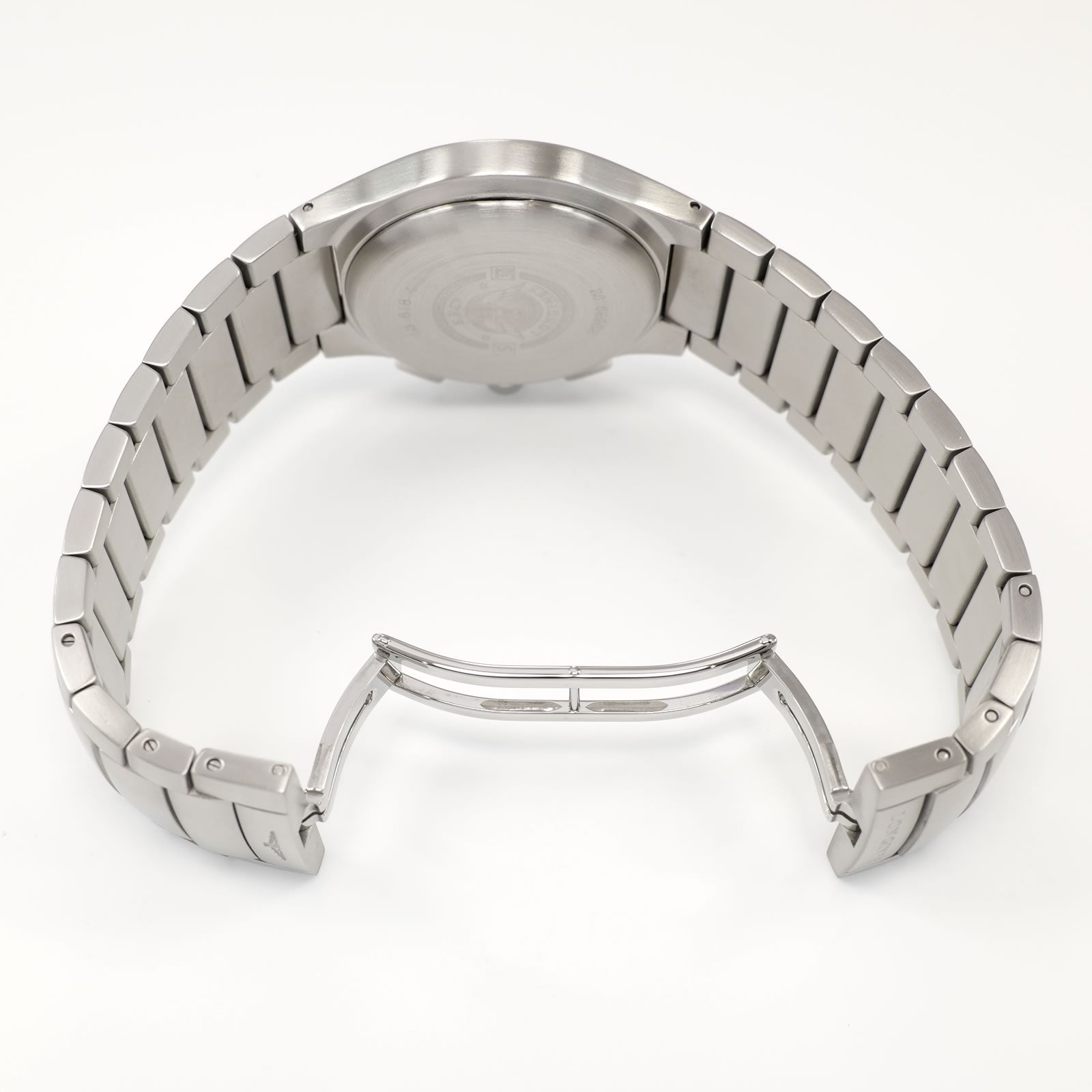 Longines Oposition L3.618.4 stainless steel bi folding clasp