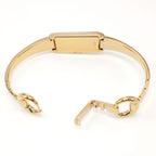 Gucci G-Line 109 18k Gold Bangle clip