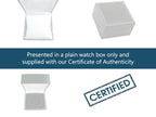 Plain watch box and certificate of authenticity