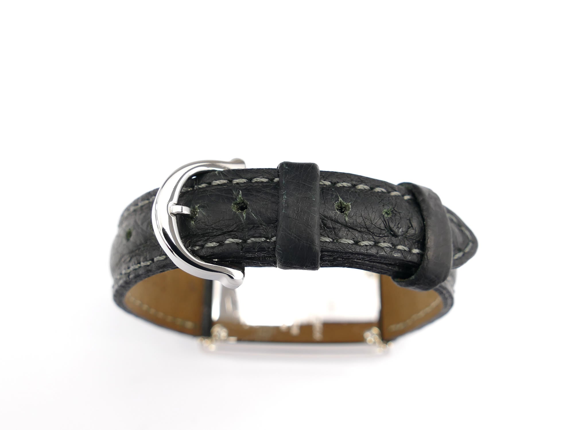 Maurice Lacroix Fiaba 47812 black ostrich leather strap